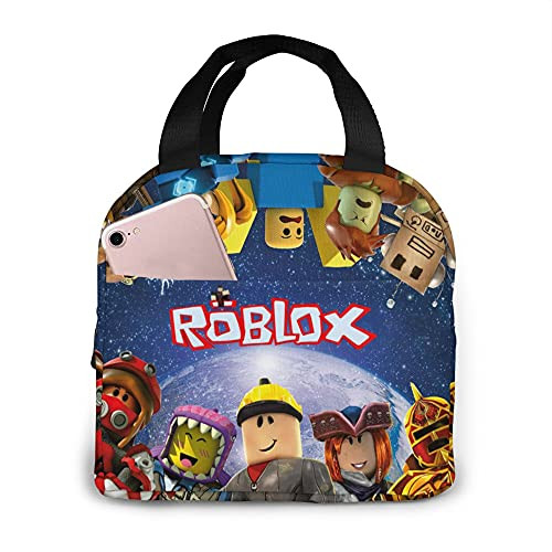Cartoon Game Lunch Box For Boy Insulated Lunch Bag Large Lunch Tote Bag Cooler Tote For Work Picnic Durable Oxford Cloth Warm Snack