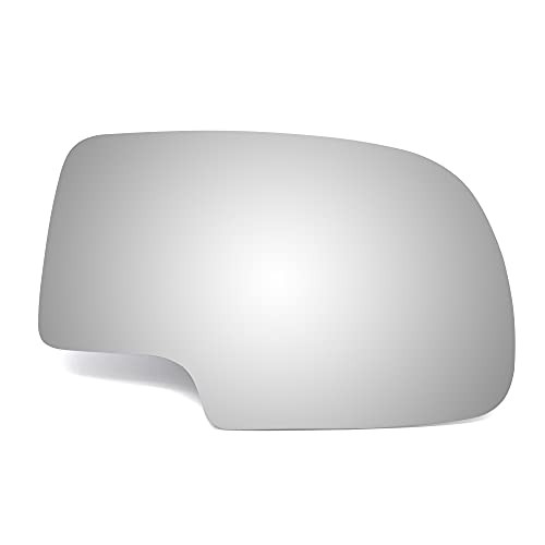BOOLEE Mirror Glass Replacement fit for 1999-2006 GMC SIERRA CHEVY SILVERADO 2000-2006 GMC YUKON CHEVY SUBURBAN TAHOE Passenger Right Side Convex Glass With Adhesives