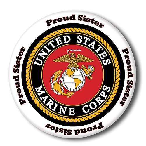 Partypro US Marine Proud Sister Button -Each-