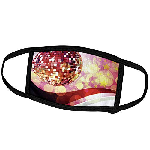 3dRose A Red Sparkle Mirror Ball Against A Bokeh Background - Face Covers -fc-236058-2- 3dRose A Red Sparkle Mirror Ball Against A Bokeh Background - Face Covers -fc-236058-2-