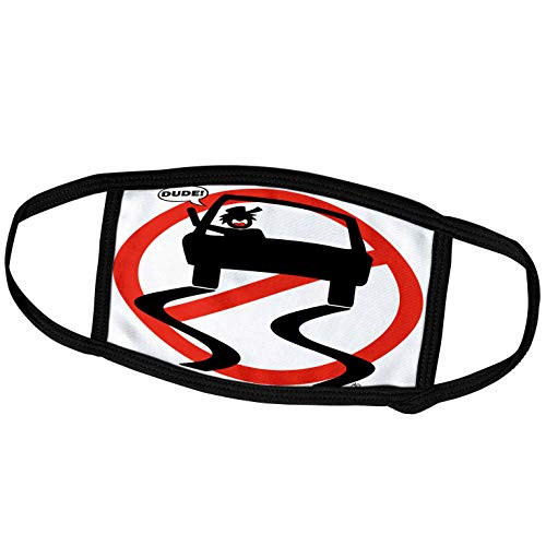 3dRose Mark Grace SCREAMNJIMMY Cars - Dude at The Wheel Image 2 - Face Covers -fc-14108-1-