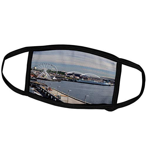 3dRose USA, Washington, Seattle, Great Wheel, Pier 57 - US48 JWI4037 -. - Face Covers -fc-148064-1-