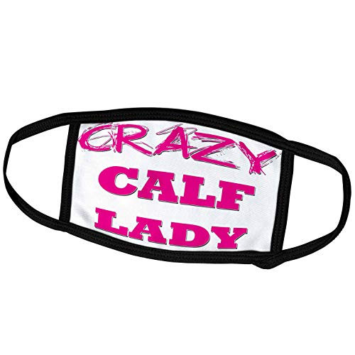 3dRose Blonde Designs Crazy Thumb Pointing Back Lady - Crazy Calf Lady - Face Covers -fc-174963-1-