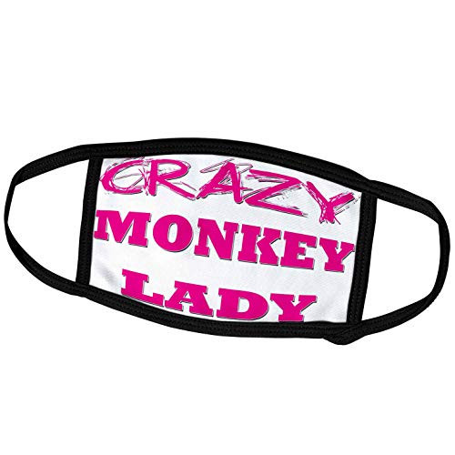 3dRose Blonde Designs Crazy Thumb Pointing Back Lady - Crazy Monkey Lady - Face Covers -fc-175192-1-