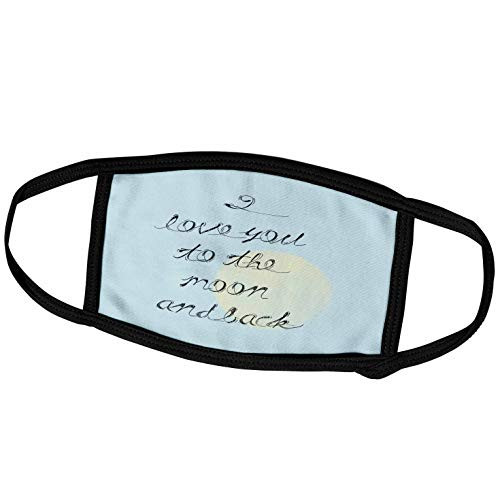 3dRose PS Inspirations - I Love You to The Moon and Back - Face Covers -fc-179044-1- 3dRose PS Inspirations - I Love You to The Moon and Back - Face Covers -fc-179044-1-