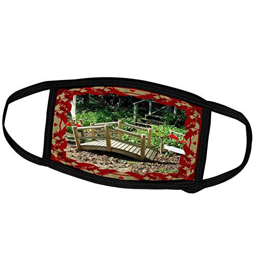 3dRose Little Backyard Bridge in a Backyard - Face Covers -fc-195396-1-