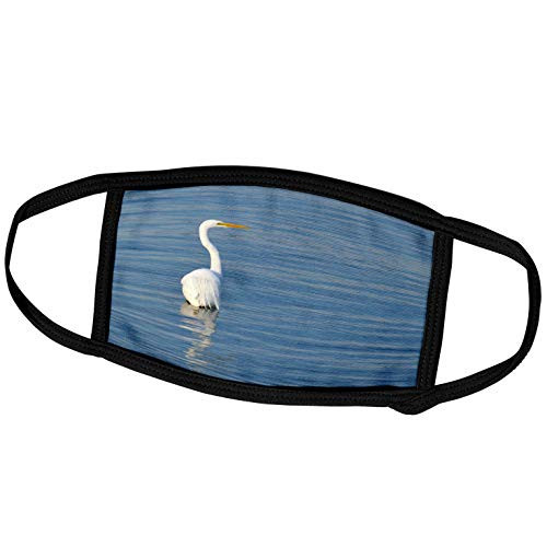 3dRose Egret in River Bird Looking Back Florida - Face Covers -fc-212412-1-