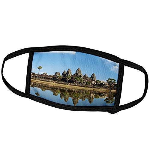 3dRose Angkor Wat Temple Complex Mirror Image Reflection, SIEM Reap. - Face Covers -fc-257327-1-