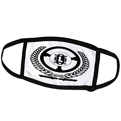 3dRose Laurel Wreath, Steering Wheel, Two Lovely Cars. Attractive. - Face Covers -fc-297424-1-
