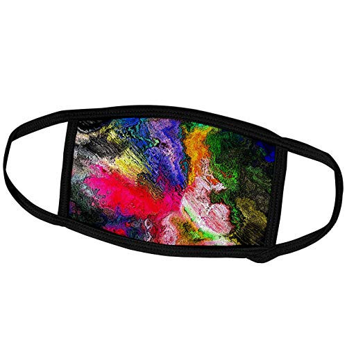 3dRose Image of Abstract Clash of Red Purple and Yellow with Black Dots - Face Covers -fc-300674-3- 3dRose Image of Abstract Clash of Red Purple and Yellow with Black Dots - Face Covers -fc-300674-3-