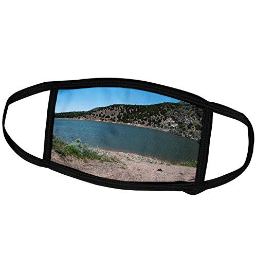 3dRose The Enterprise Reservoir in Utah with a Mountain in Back and a. - Face Covers -fc-52497-1-
