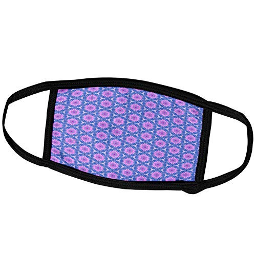 3dRose Muted Shades of Pink, Purple, and Blue Flower Wheel Pattern - Face Covers -fc-63799-1- 3dRose Muted Shades of Pink, Purple, and Blue Flower Wheel Pattern - Face Covers -fc-63799-1-