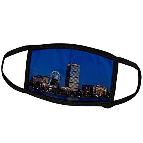 3dRose USA, Massachusetts, Boston. Back Bay, Evening - US22 WBI0555 -. - Face Covers -fc-91008-1-