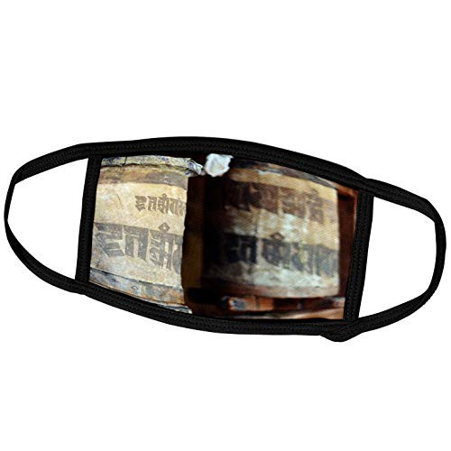 3dRose Danita Delimont - India - Ladakh, Likir, Old Prayer Wheels - AS10 AAS0004 - Anthony Asael - Face Masks -fm-132505-1-