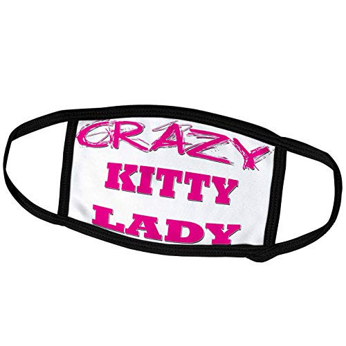 3dRose Blonde Designs Crazy Thumb Pointing Back Lady - Crazy Kitty Lady - Face Masks -fm-175142-2- 3dRose Blonde Designs Crazy Thumb Pointing Back Lady - Crazy Kitty Lady - Face Masks -fm-175142-2-