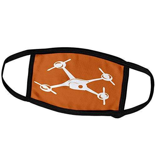 3dRose Kike Calvo Drone and Unmanned Vehicle Collection - Big Orange Drone, Small Unmanned Aerial Vehicle - Face Masks -fm-179887-3- 3dRose Kike Calvo Drone and Unmanned Vehicle Collection - Big Orange Drone, Small Unmanned Aerial Vehicle - Face Masks -fm-179887-3-