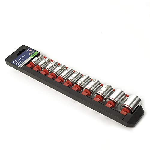 Kobalt 85201 11-Piece Standard 1/2-in Drive 12-Point Shallow Socket Set