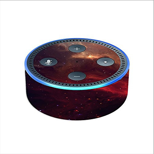Skin Decal Vinyl Wrap for Amazon Echo Dot 2 -2nd generation- / Red Galactic Nebula