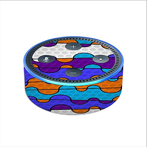 Skin Decal Vinyl Wrap for Amazon Echo Dot 2 -2nd generation- / Colorful Swirl Print