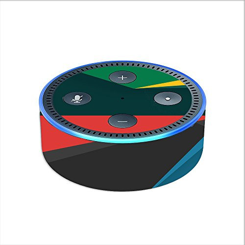 Skin Decal Vinyl Wrap for Amazon Echo Dot 2 -2nd generation- / Abstract Patterns Green