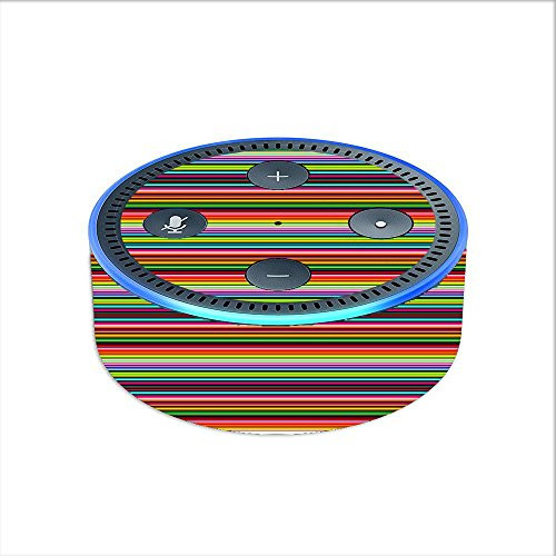 Skin Decal Vinyl Wrap for Amazon Echo Dot 2 stickers skins cover -2nd generation- / Color Stripes
