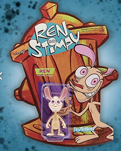 Super7 Ren  and  Stimpy Reaction Figure - Ren