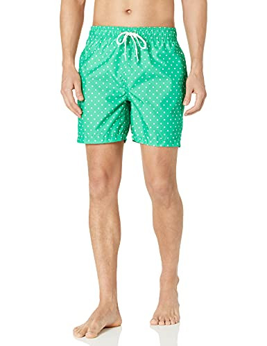 Kanu Surf Men's Apollo Swim Trunks -Regular  and  Extended Sizes-, Milos Green, Medium