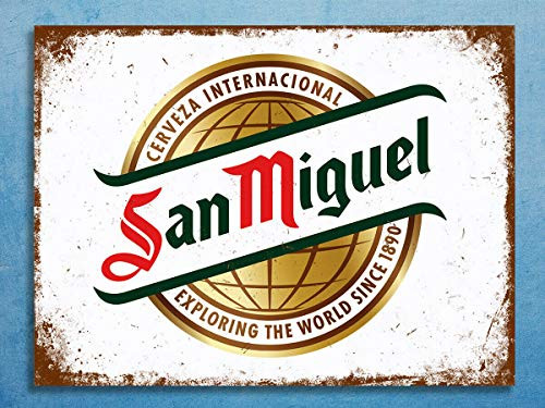 AMELIA SHARPE Tin Signs Vintage San Miguel Beer Vintage Wall Decoration Home Bar Garage Art Sign 8X12 Inches AMELIA SHARPE Tin Signs Vintage San Miguel Beer Vintage Wall Decoration Home Bar Garage Art Sign 8X12 Inches