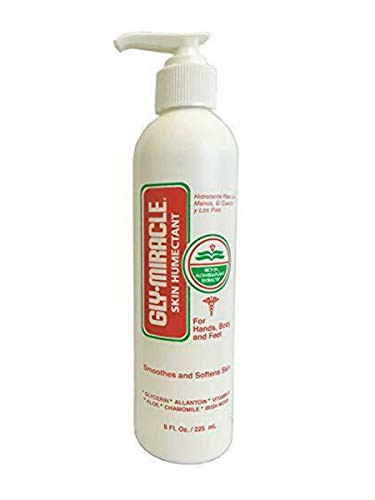 GLY MIRACLE Skin Humectant 8 Ounce Pump Bottle Deep, Nourishing, Moisturizer Lotion for Eczema, Psoriasis, Dry Skin on Face, Hands, Body, Cracked Heels, Cuticles