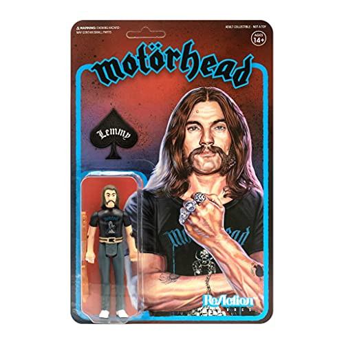 Super7 Motorhead- Lemmy -Version 1- Reaction Figure, Multicolor, Standard