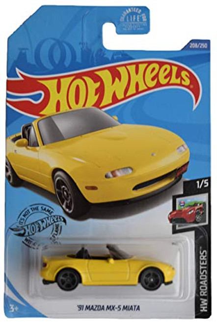 DieCast Hotwheels -'91 Mazda MX 5 Miata-, Roadsters 1/5 -Ship in kar Keeper- DieCast Hotwheels -'91 Mazda MX 5 Miata-, Roadsters 1/5 -Ship in kar Keeper-