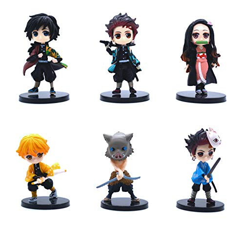 6 Demon Slayer- Kimetsu no Yaiba Figure Set 6 Demon Slayer- Kimetsu no Yaiba Figure Set