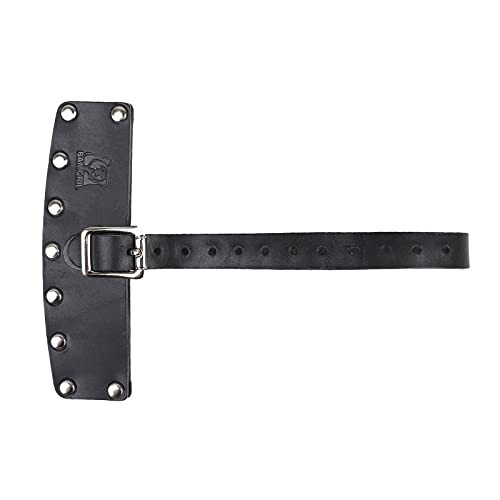 Leather Axe Sheath, Hatchet Sleeve Cover, Chopping Axe Head Guard,Camping Axe Protector, Solid Case Holster for Your Axe, Adjustable Straps, Camping Accessories, Lumberjack Outdoors Work Essentials