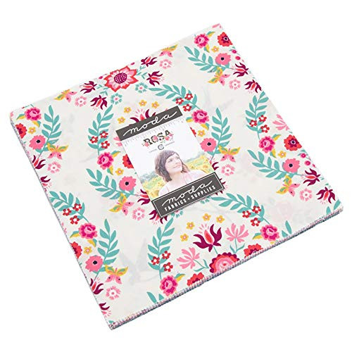Rosa Layer Cake, 42-10" Precut Fabric Quilt Squares by Crystal Manning