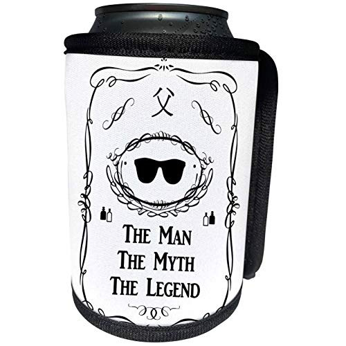 3dRose InspirationzStore The Man The Myth The Legend - ChiChi The Man The Myth The Legend - Dad in Japanese letters chi chi - Can Cooler Bottle Wrap -cc-232484-1-
