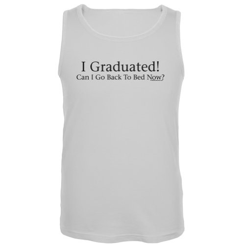 Old Glory - I Graduated White Tank Top - Small