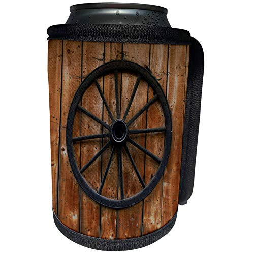 3dRose Houk Photography - Print of an Old wheel - Can Cooler Bottle Wrap -cc-218876-1- 3dRose Houk Photography - Print of an Old wheel - Can Cooler Bottle Wrap -cc-218876-1-