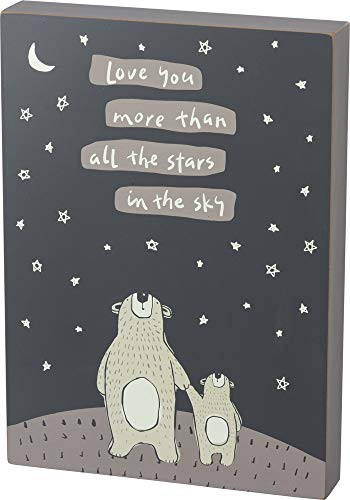 Primitives by Kathy Love You More Than All The Stars Box Sign