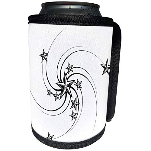 3dRose Edmond Hogge Jr  Tattoos - Star Tattoo Design - Can Cooler Bottle Wrap -cc-211643-1-