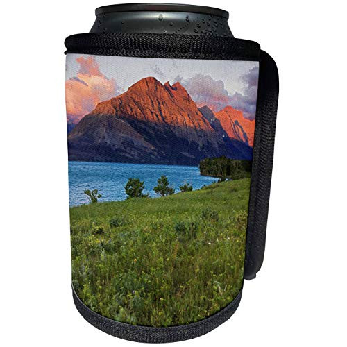 3dRose Danita Delimont - Charles Gurche - Lakes - USA, Montana, Glacier NP, St Mary Lake at sunrise, Two Dog Flats - Can Cooler Bottle Wrap -cc-189772-1-