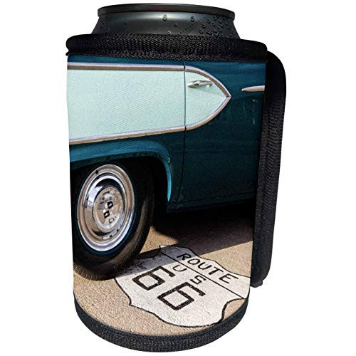 3dRose Danita Delimont - Julien McRoberts - Classic Cars - Tucumcari, New Mexico, USA, Route 66. - Can Cooler Bottle Wrap -cc-191253-1-