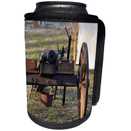 3dRose Susans Zoo Crew Florida - Old canon front view on wheels - Can Cooler Bottle Wrap -cc-212424-1-