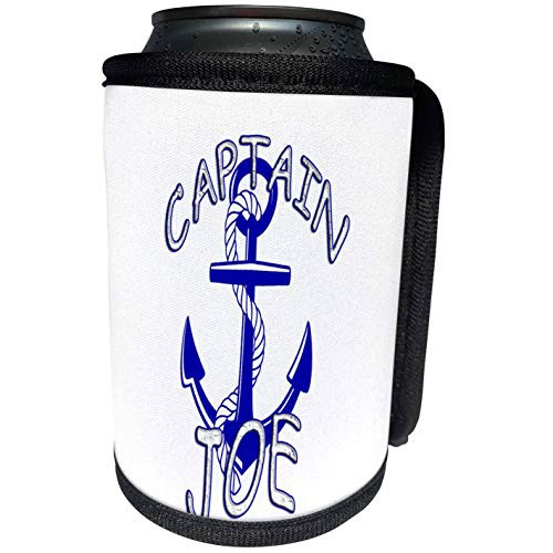 3dRose RinaPiro - Nautical Quotes - Captain Joe. Personalized quotes. - Can Cooler Bottle Wrap -cc-216587-1- 3dRose RinaPiro - Nautical Quotes - Captain Joe. Personalized quotes. - Can Cooler Bottle Wrap -cc-216587-1-