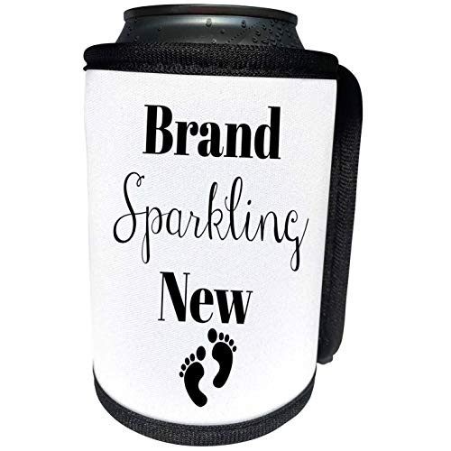 3dRose BrooklynMeme Sayings - Brand Sparkling New baby - Can Cooler Bottle Wrap -cc-265283-1-
