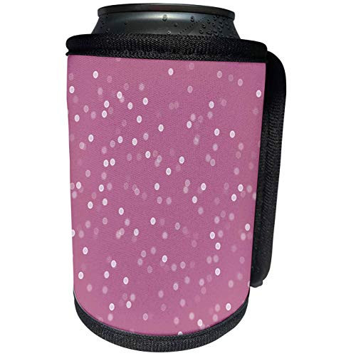 3dRose PS Chic - Pretty Pink Bokeh Confetti - Can Cooler Bottle Wrap -cc-265717-1-