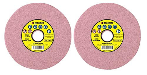 Tecomec Set of 2 pcs Grinding Wheels 5-3/4" x 1/8" x 7/8"