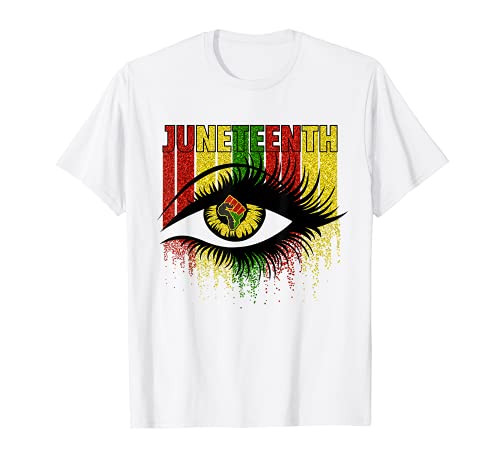 Juneteenth Eye June 19th Black African Women Independence T-Shirt