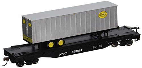 Bachmann Industries 52' with 35' Piggyback Trailer New York Central Flat Car, 6", HO Scale