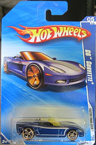 Hot Wheels 2010 Faster Than Ever 5/10 - C6 Corvette Blue 131/214