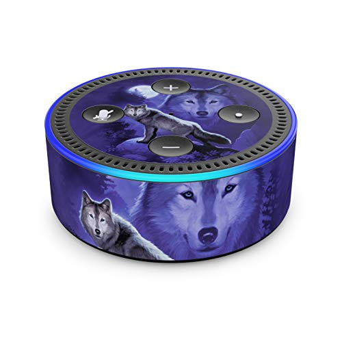 Wolf - Skin Sticker Decal Wrap for Amazon Echo Dot -2nd Generation-